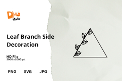 Leaf Branch Side Decoration Product Image 1