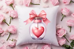 Sweet Valentine Clipart, Watercolor Valentines Day Product Image 4