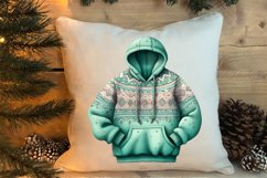 Cozy Green christmas Clipart Sublimation, Christmas PNG Product Image 4