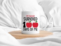 My Teacher Survived 100 Days Of Me Svg | 100 Days Of School Product Image 4