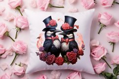 Gothic Valentines Day Clipart, Valentine Skeleton Product Image 4