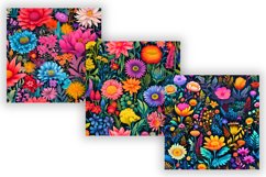 Rainbow Wildflower Field Seamless Pattern | Pattern bundle Product Image 4