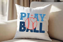 Play Ball Baseball SVG | Retro Baseball T-Shirt Product Image 4
