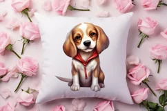 Cute Valentine Dog Clipart, Valentines Day Dog Clipart Product Image 4
