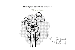Wildflower SVG PNG Bundle Product Image 5