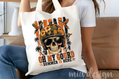 Summer Skull PNG Oh My Gourd Tropical Sublimation Design Product Image 4