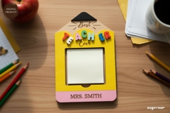 Sticky Note Pad Holder SVG Bundle | Glowforge | Gift Product Image 4