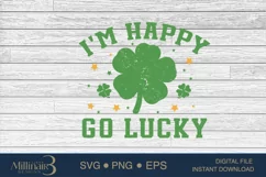 I'm Happy Go Lucky SVG PNG Sublimation | Irish Product Image 4
