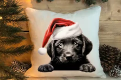 Christmas Peeking Dogs Clipart, Christmas PNG Product Image 4