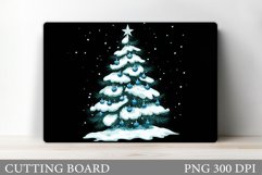 Christmas Tree Cutting Board Design. Kitchen Cutting Board Product Image 1
