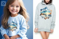 Snowflakes. Van Gogh style / 4PNG / sublimation design Product Image 2