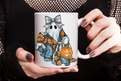 Spooky Cute Ghost Png, Halloween Ghost Png, Boho Ghost Png. Product Image 4