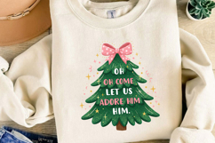 Glitter Christmas Tree Sublimation, Christmas Png Product Image 3