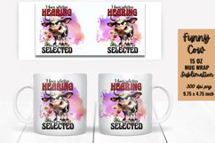Funny Cow Mug Wrap Sublimation, Mug Wrap PNG Product Image 1