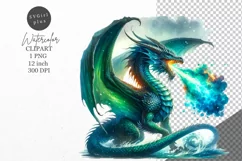 Fantasy clipart, Dragon clipart, Nursery clipart Product Image 1