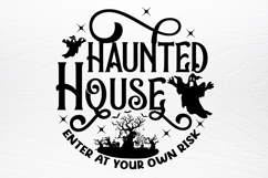 Farmhouse Halloween Round Sign SVG Product Image 4