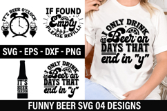 Funny Beer SVG Design -Don't worry beer happy Product Image 1
