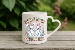 Shake your Cotton Tail PNG Sublimation | Happy Easter Day PN Product Image 4