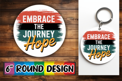 Whimsical Circle Keychain PNG, Juneteenth Product Image 1