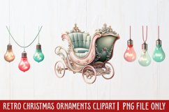 Retro Christmas Ornaments Clipart Product Image 1