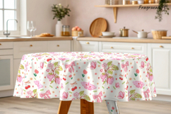 Coquette Spring floral Strawberry pattern seamless Fabric Product Image 5