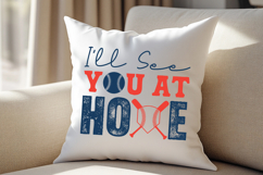 I'll See You at Home Plate SVG | Baseball T-Shirt Product Image 4