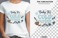 Winter phrases png design for T-shirts Product Image 4