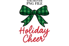 Christmas bow png design for T-shirts Product Image 1