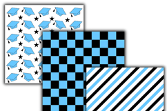 Graduation 2026 blue digital papers Product Image 3