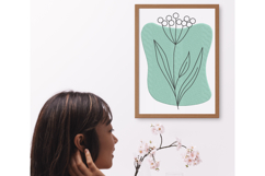 Minimal Botanical Line Art Embroidery Design Product Image 4