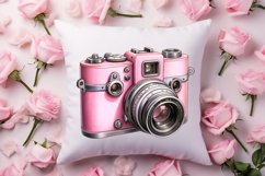 Retro Valentine Watercolor Clipart, Pink Valentine Product Image 4