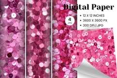 pink glitter Background Wallpaper Sparkles Digital Paper_82 Product Image 1