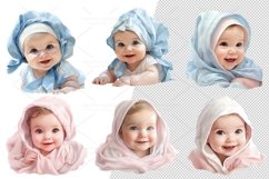 Set of 30 cute Babies, close up, smile Baby, Illustration, P Product Image 4