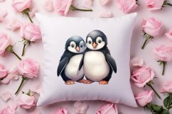 Couple Animal Valentines Day Clipart, Watercolor Couple Product Image 4