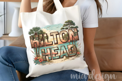 Hilton Head PNG, Vintage South Carolina Beach Sublimation Product Image 4
