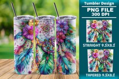 Dreamcatcher 20oz skinny Tumbler wrap design png Product Image 1
