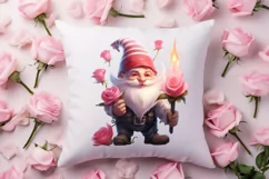 Cute Valentine Gnome Clipart, Gnome Clipart, Cute Gnome Product Image 4