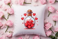 Valentine Vintage Love Clipart, Christmas Clipart Product Image 4