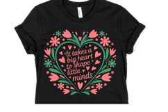 It takes a Big Heart to shape little minds svg | Shirt Svg Product Image 3