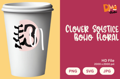 Clover Solstice Boho Floral Monogram Product Image 1
