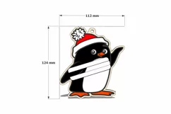 Merry Christmas Money Holder Ornament laser svg dxf patterns Product Image 4