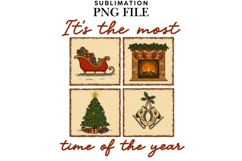 Christmas squares png design for T-shirts Product Image 1