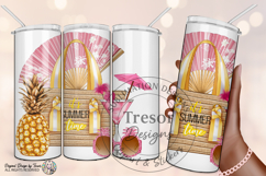 It's Summer Time Tropical Beach Design | Pink Vacation Vibes Product Image 4