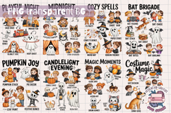 Halloween Cute Clipart Bundle Sublimation 47 PNG Product Image 6