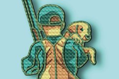 Hunter multilayer 3D SVG/Hunter plywood cut/ 3D laser cut Product Image 4
