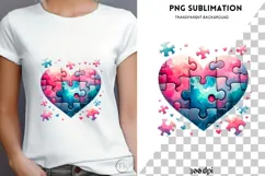 Valentine heart png design for T-shirts Product Image 4