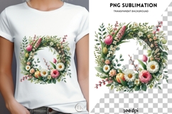 Spring wreath png design for T-shirts Product Image 4