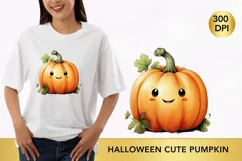 halloween cute pumpkin PNG, Pumpkin Halloween Product Image 1