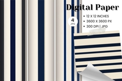 Stripe Pattern Background Gift Wrap Wallpaper Digital Paper Product Image 1