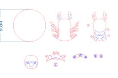 Llama SVG laser cut file for Glowforge Product Image 4